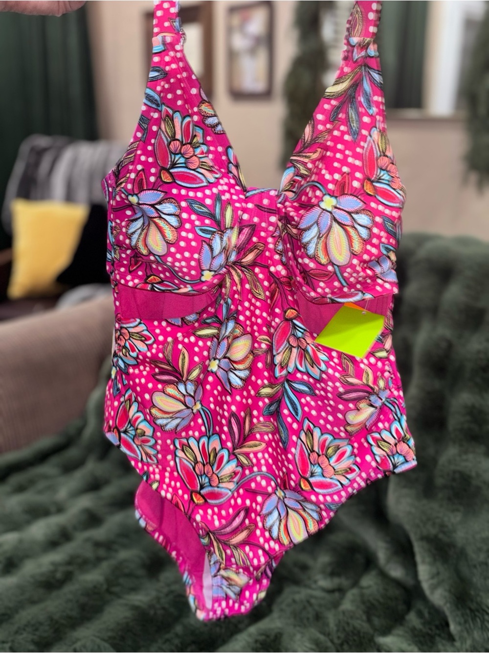 Tabitha Bright Pink Floral One-Piece Swimsuit